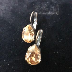 Tear drop Sabika pierced earrings preowned